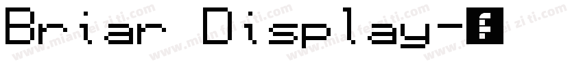 Briar Display字体转换